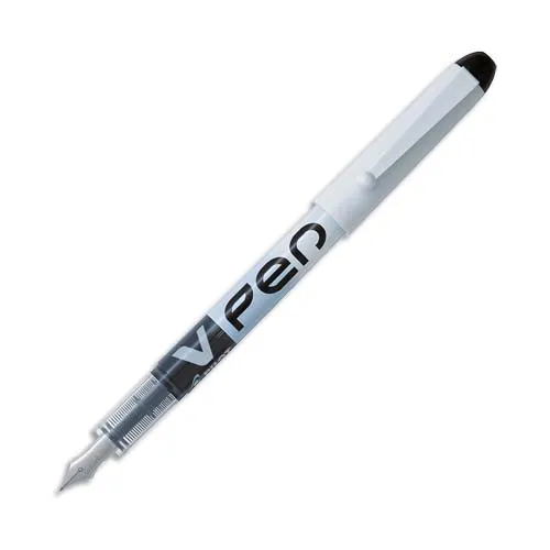 Illustration of product : PILOT Stylo à plume jetable largeur de trait 0,4 mm encre liquide Noire V-PEN (1)