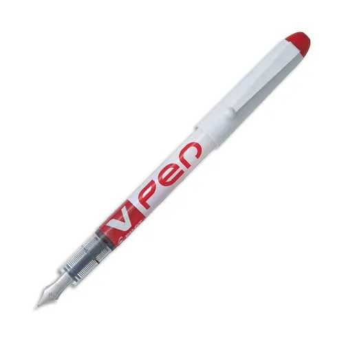 Illustration of product : PILOT Stylo à plume jetable largeur de trait 0,4 mm encre liquide Rouge V-PEN (1)