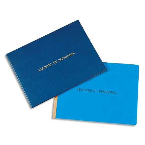 Illustration of product : LE DAUPHIN Registre du personnel 24x32 cm 80 pages + garde (1)