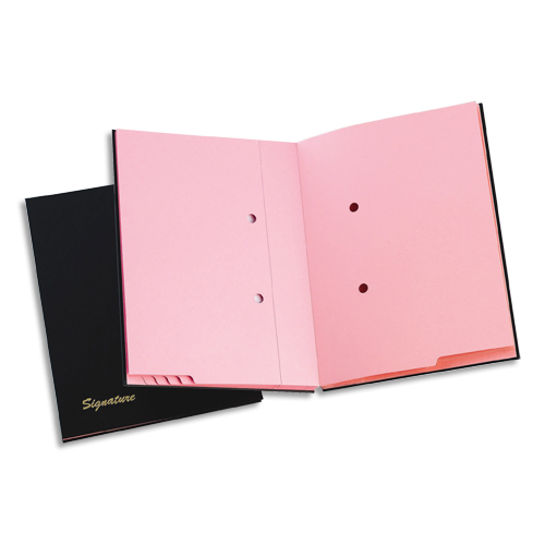 Illustration of product : EXTENDOS Parapheur classique 12 compartiments Noir MON DOSSIER (1)