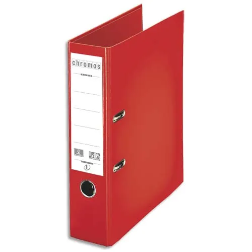 Illustration of product : ESSELTE Classeur à levier Chromos Plus, A4, 8 cm, PP, rouge (1)