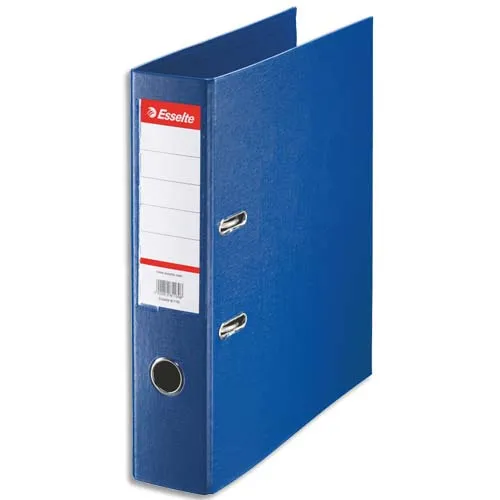 Illustration of product : ESSELTE Classeur à levier Standard, A4, 7,5 cm, PP, bleu foncé (1)