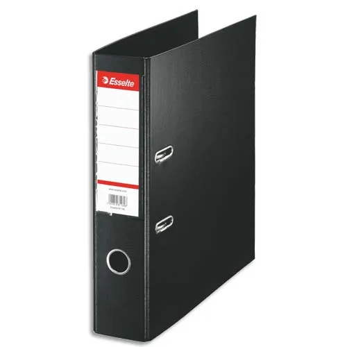 Illustration of product : ESSELTE Classeur à levier Standard, A4, 7,5 cm, PP, noir (1)