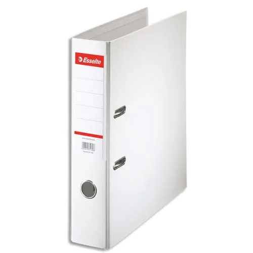 Illustration of product : ESSELTE Classeur à levier Standard, A4, 7,5 cm, PP, blanc (1)