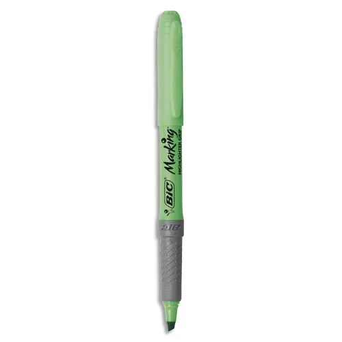Illustration of product : BIC Highlighter Grip Surligneurs Pointe Biseautée - Vert (1)