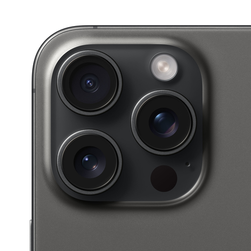 iPhone 15 Pro Max 512 Go - Titane Noir - Objectif appareil photo
