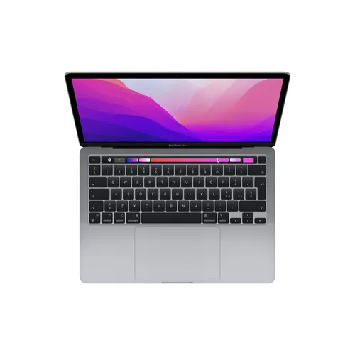 MacBook Pro 13 M2 256Go SSD - Gris sidéral - En hauteur