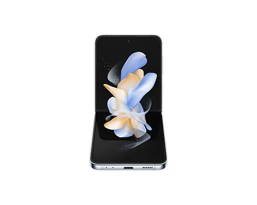 Samsung Galaxy Z Flip4 256 Go bleu plié de face