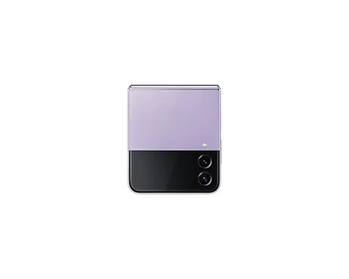 Samsung Galaxy Z Flip4 128 Go violet fermé de dos
