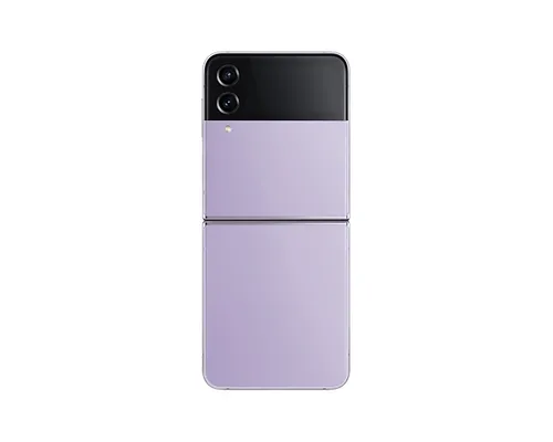Samsung Galaxy Z Flip4 128 Go violet ouvert de dos