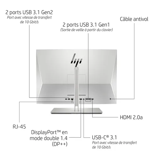 Illustration of product : HP EliteOne 800 G6 - 256 Go (21)
