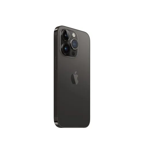 iPhone 14 Pro 256 Go Noir sidéral - Dos incliné à gauche