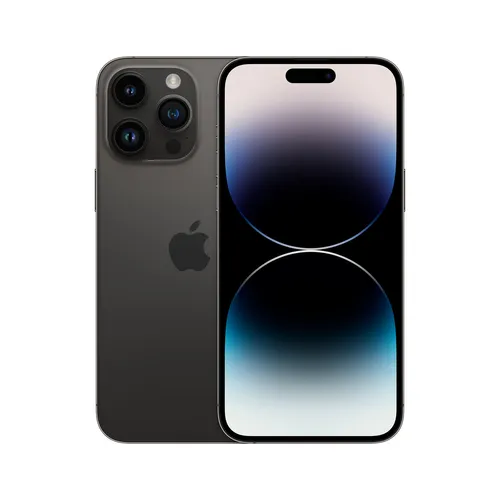 iPhone 14 Pro Max 512 Go Noir sidéral - Face et dos