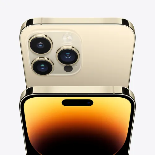 iPhone 14 Pro Max 512 Go Or - Face et objectif appareil photo