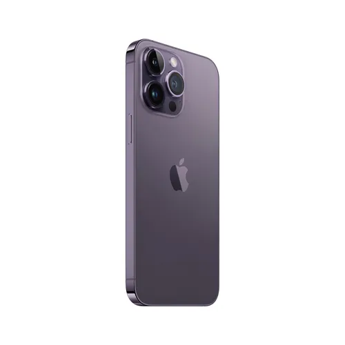 iPhone 14 Pro Max 1 To Violet intense - Dos incliné à gauche