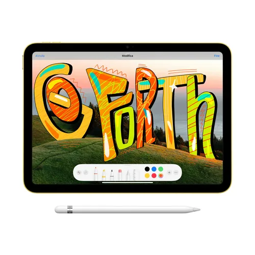 iPad 10,9 pouces Wi‑Fi 256 Go - Jaune - Ecran face
