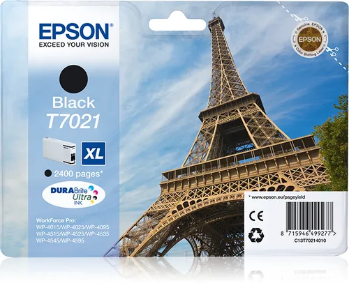 Illustration of product : EPSON T7021 cartouche de encre noir haute capacité 45.2ml 2.400 pages 1-pack blister sans alarme (1)