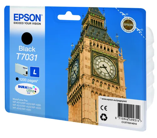 Illustration of product : EPSON T7031 cartouche de encre noir capacité standard 24ml 1.200 pages 1-pack blister sans alarme (2)