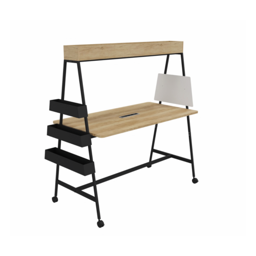 Bureau Alto mobile - Chêne brut