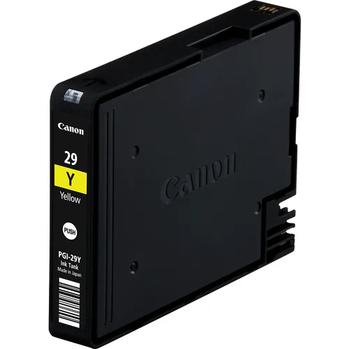 Illustration of product : CANON PGI-29 Y cartouche d encre jaune capacité standard 1.420 pictures pack de 1 (1)