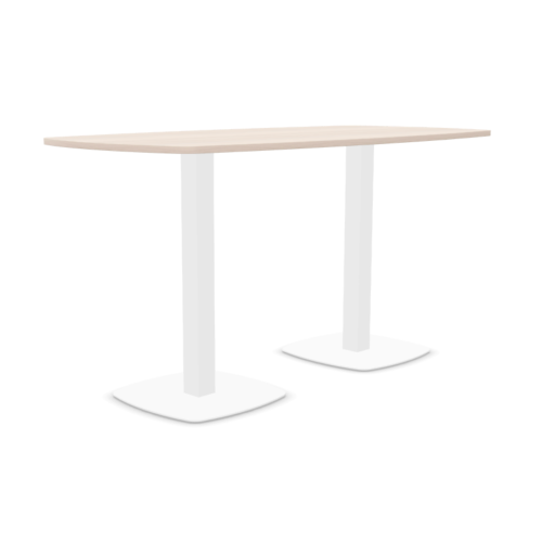 Table haute Working - Blanc Acacia