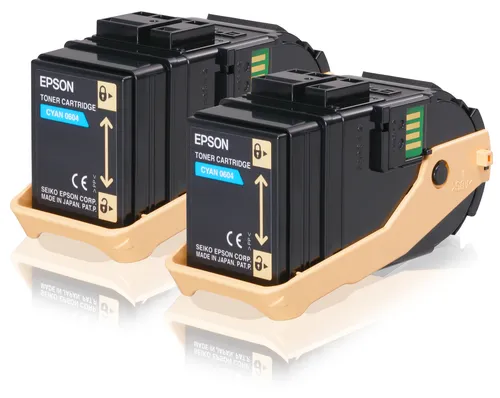 Illustration of product : EPSON AL-C9300N cartouche de toner cyan capacité standard 2 x 7.500 pages pack de 2 (1)