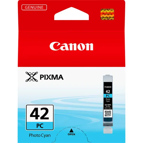 Illustration of product : CANON CLI-42PC cartouche d encre photo cyan capacité standard 60 photos pack de 1 (1)
