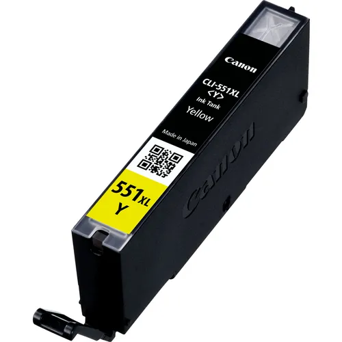 Illustration of product : CANON CLI-551XLY cartouche dencre jaune haute capacite 700 pages pack de 1 XL (1)