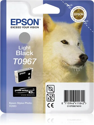 Illustration of product : EPSON T0967 cartouche d encre noir clair capacité standard 11.4ml 1-pack blister sans alarme (1)
