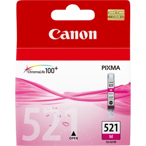 Illustration of product : CANON CLI-521M cartouche dencre magenta capacite standard 9ml 480 pages pack de 1 (1)