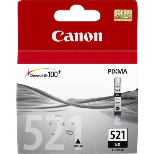 Illustration of product : CANON CLI-521B cartouche dencre noir capacite standard 9ml 2.370 pages pack de 1 (1)