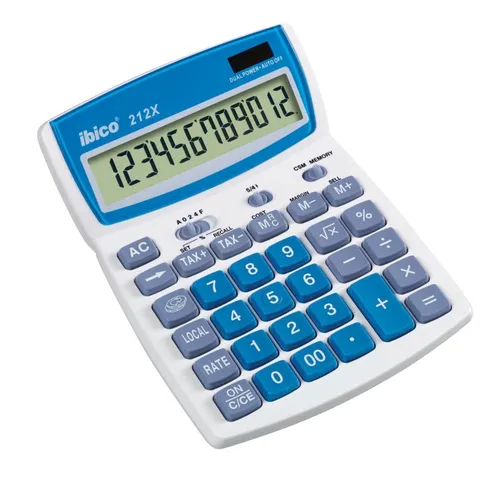 Illustration of product : IBICO Calculatrice de bureau 12 chiffres, euro 212X IB410086 (2)