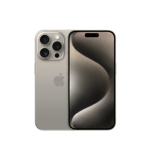 iPhone 15 Pro 256 Go - Titane Naturel - Face et dos