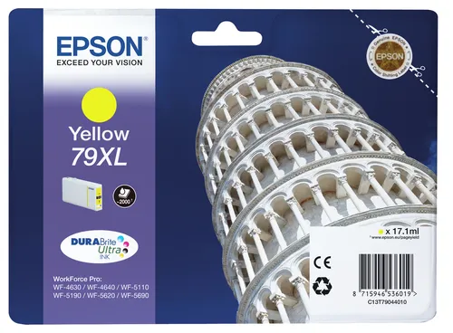 Illustration of product : EPSON 79XL cartouche dencre jaune haute capacité 17.1ml 2.000 pages pack de 1 (1)