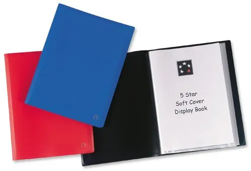 Illustration of product : PERGAMY Protège-documents en polypropylène 40 vues Rouge, couverture 3/10e, pochettes 6/100e (1)