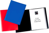 Illustration of product : PERGAMY Protège-documents en polypropylène 80 vues Bleu, couverture 3/10e, pochettes 6/100e (2)