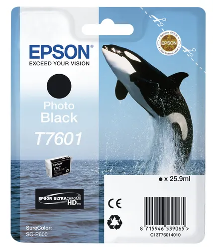 Illustration of product : EPSON T7601 cartouche dencre photo noir haute capacité 25,9ml pack de 1 (1)