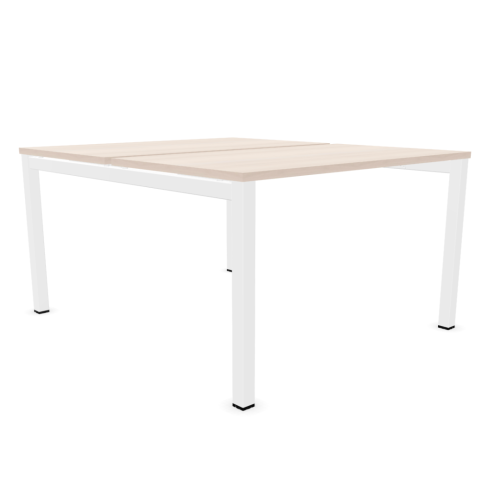 Bureau partagé Optim - Blanc Acacia