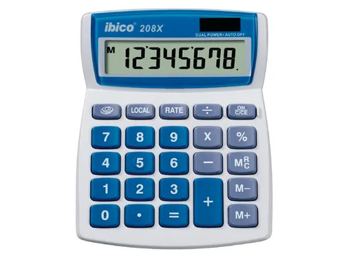 Illustration of product : IBICO Calculatrice de bureau 8 chiffres 208X IB410062 (1)