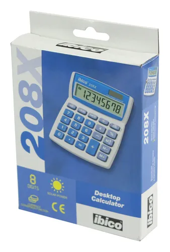 Illustration of product : IBICO Calculatrice de bureau 8 chiffres 208X IB410062 (2)