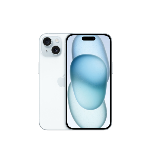 iPhone 15 128 Go - Bleu - Face et dos