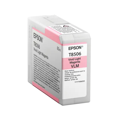 Illustration of product : EPSON Singlepack Vivid Light Magenta T850600 UltraChrome HD ink 80ml (1)