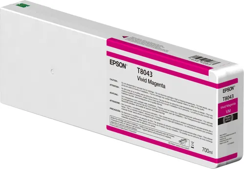 Illustration of product : EPSON Consumables: Ink Cartridges, UltraChrome HDX, Singlepack, 1 x 700.0 ml Vivid Magenta (1)