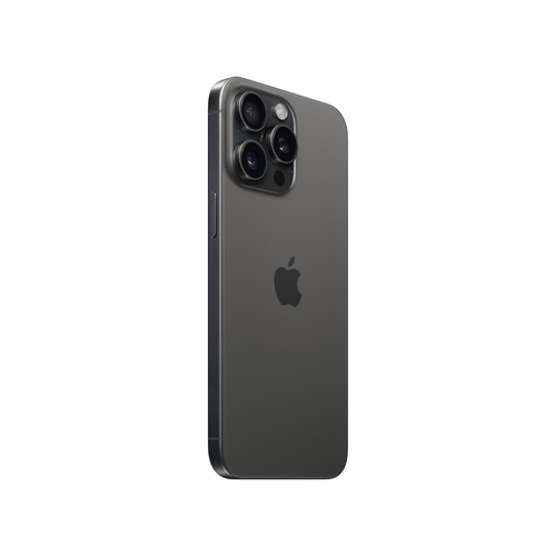 iPhone 15 Pro Max 512 Go - Titane Noir - Incliné à gauche