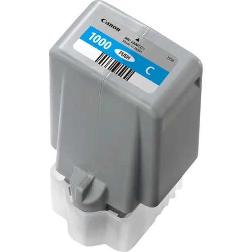 Illustration of product : CANON PFI-1000 reservoir dencre cyan (1)