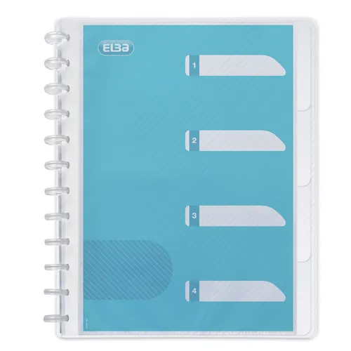 Illustration of product : OXFORD Protège-documents Variozip OXFORD HAWAI A4 30 pochettes en PP incolore (1)