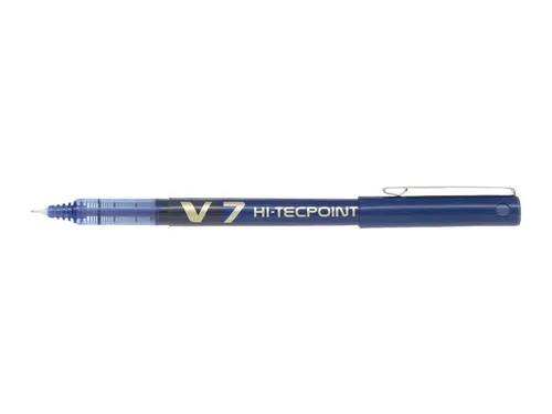 Illustration of product : PILOT Stylo Roller pointe tubulaire 0,7 mm encre liquide Bleue HI-TECPOINT BX-V7 (1)