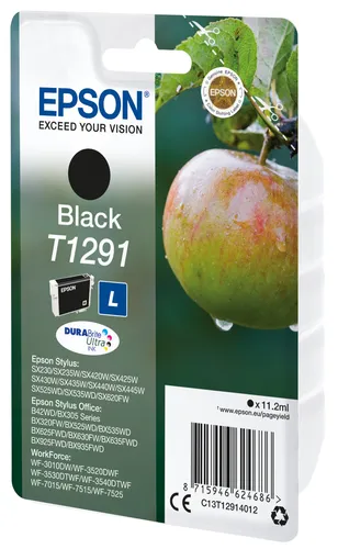 Illustration of product : EPSON T1291 cartouche d encre noir haute capacité 11.2ml 1-pack blister sans alarme (2)
