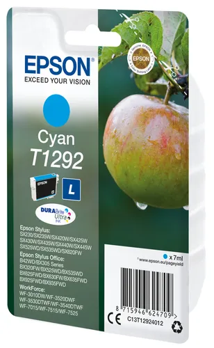 Illustration of product : EPSON T1292 cartouche d encre cyan haute capacité 7ml 1-pack blister sans alarme (2)