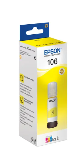 Illustration of product : EPSON 106 EcoTank Yellow ink bottle (2)